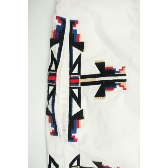 Forever 21  Women's White Tribal Design‎ SKinny Jeans Pants Size 3 - Picture 5 of 6